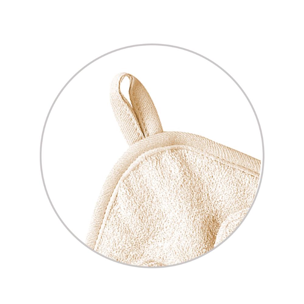 BabyOno Ručnik bambus 100x100 cm, with ears, krem