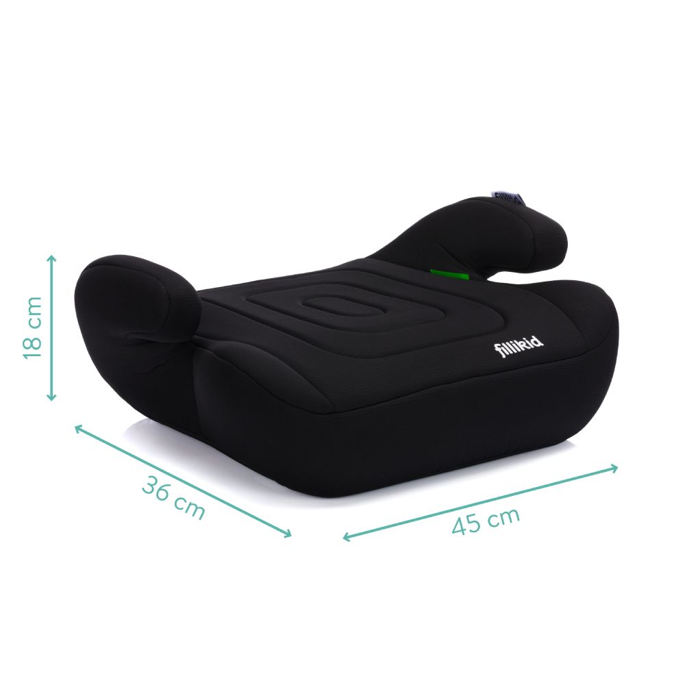 Fillikid booster/sjedalo za auto bez isofixa (135-150 cm), crno