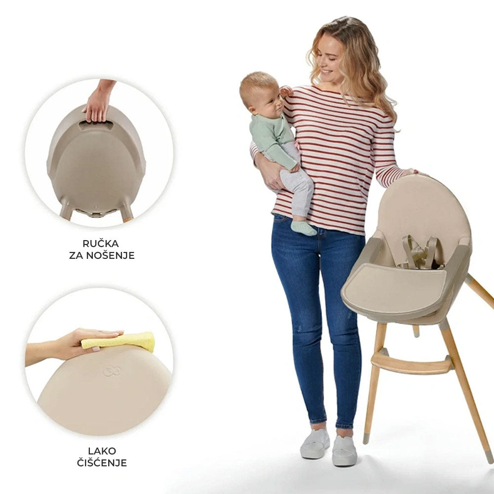Kinderkraft Hranilica Fini 2 2u1, Beige