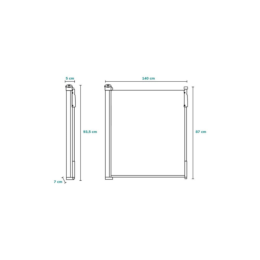 Lionelo zaštitna ograda Tulia do 140 cm, White