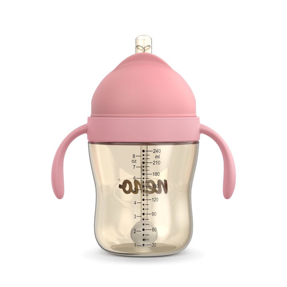 NENO BEBESITO bočica sa slamkom 240 ml, roza