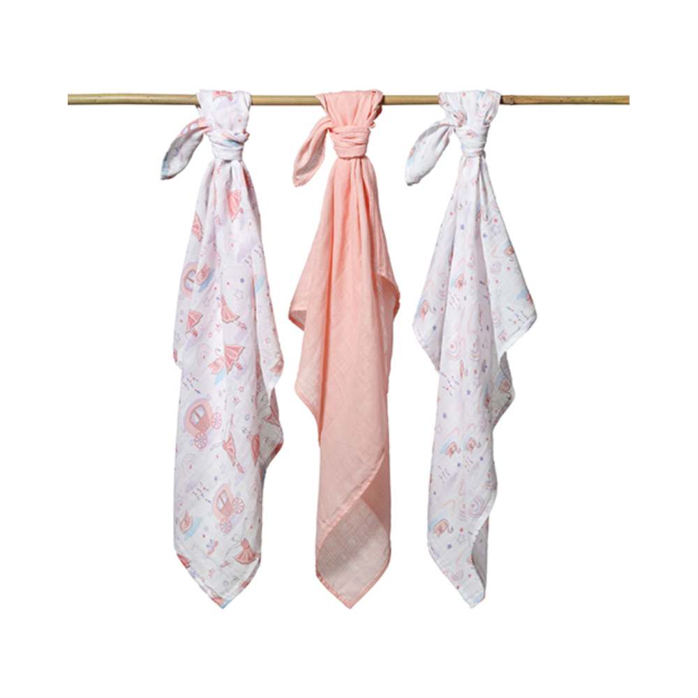 BabyOno Tetra pelene Muslin Balerina, boja breskve