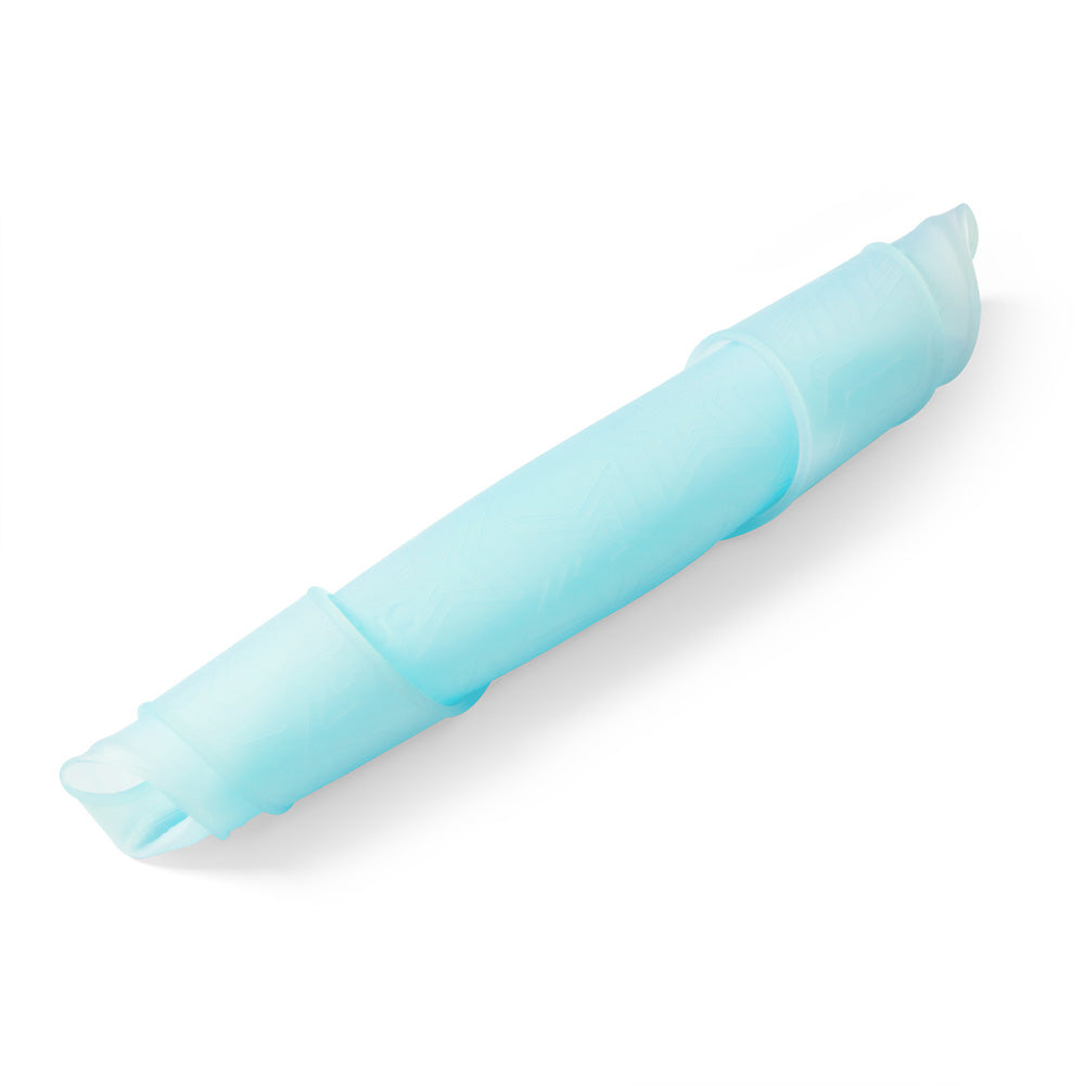 BabyOno Silikonski podbradak ultrathin 6 m+, plava