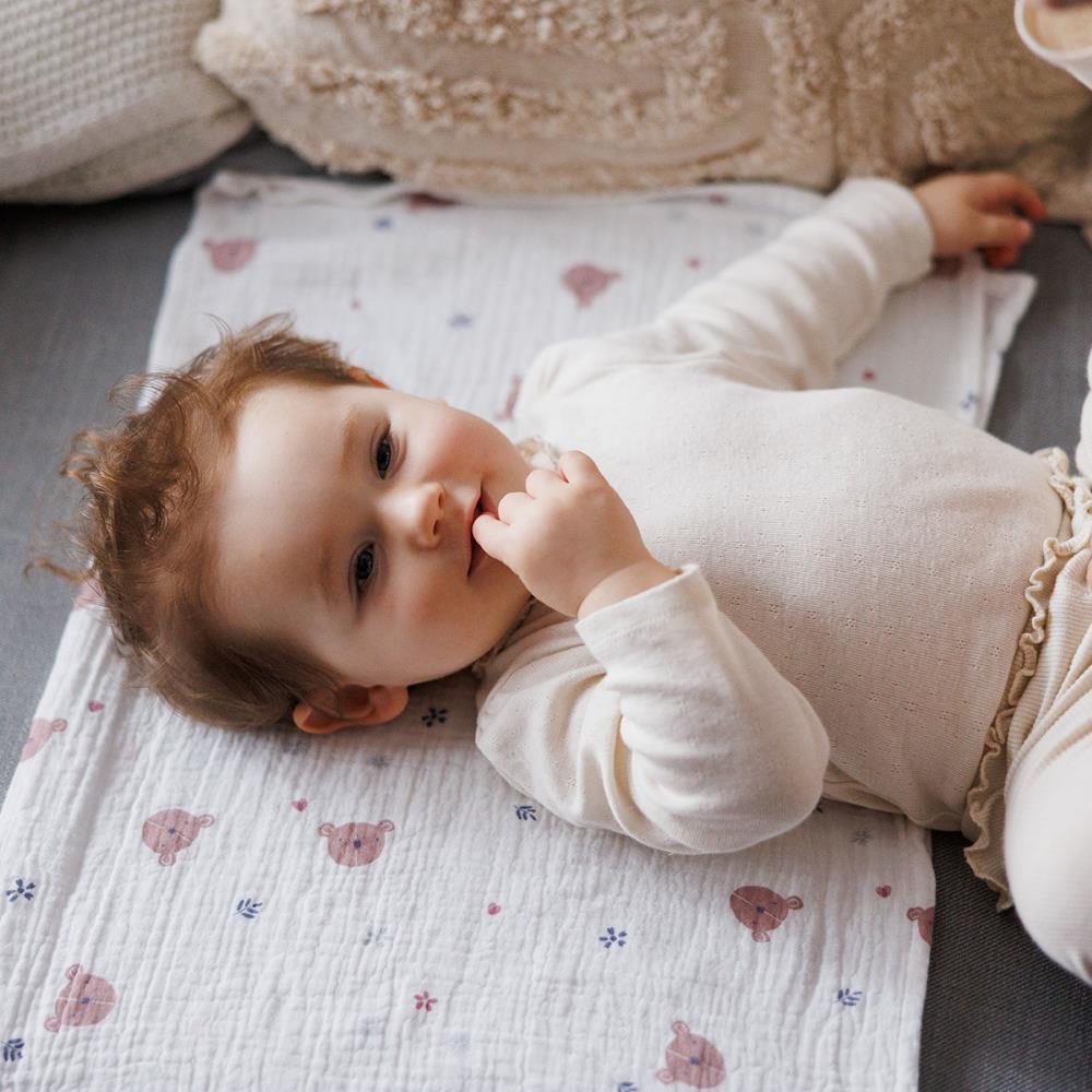 BabyOno Tetra pelene Muslin Medo, roza
