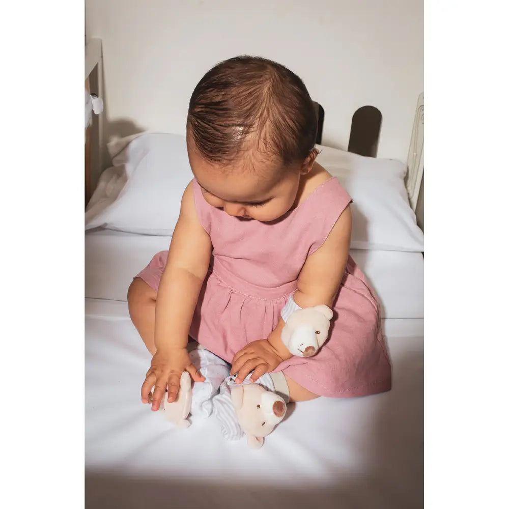 Interbaby zvečke za ruke i stopala, Medo sivi