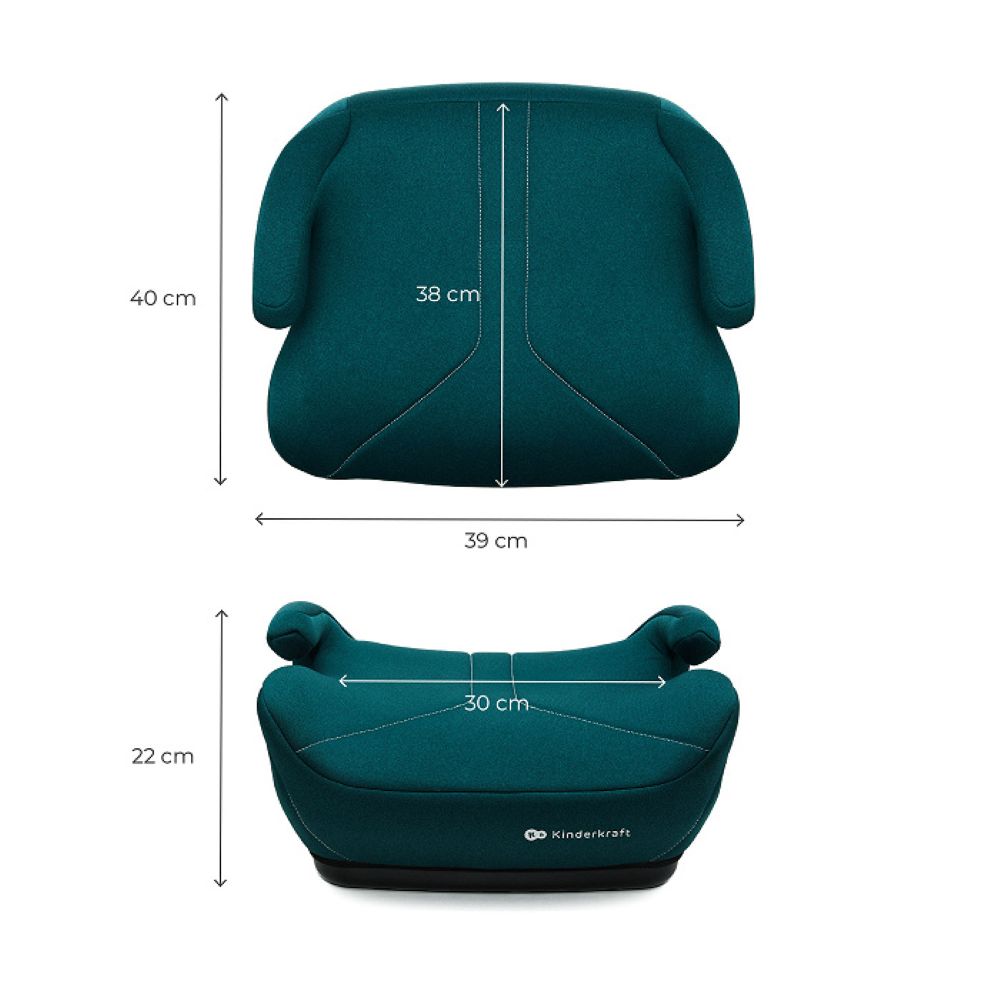 Kinderkraft booster autosjedalica I-BOOST 2 i-Size (125-150 cm), zelena