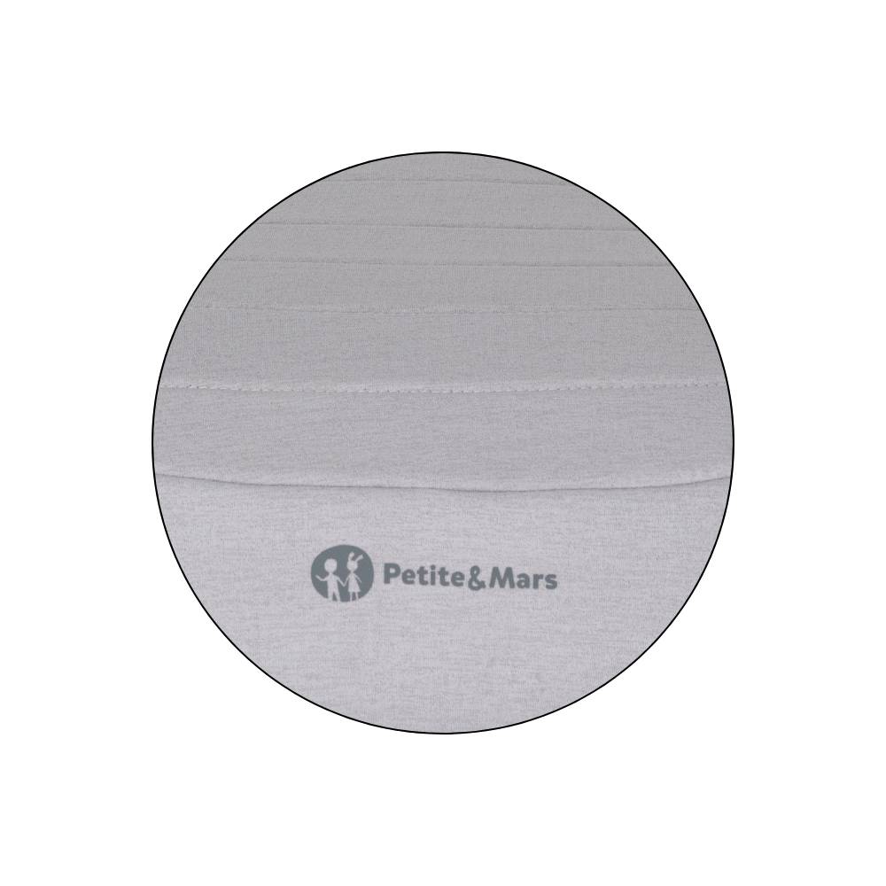 PETITE&amp;MARS booster autosjedalica Zuno (125-150 cm) bez Isofix-a, Gentle Grey