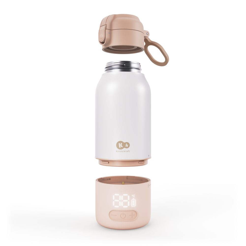 Kinderkraft GAJA prijenosni grijač - bočica/termosica s baterijom 500 ml, Beige