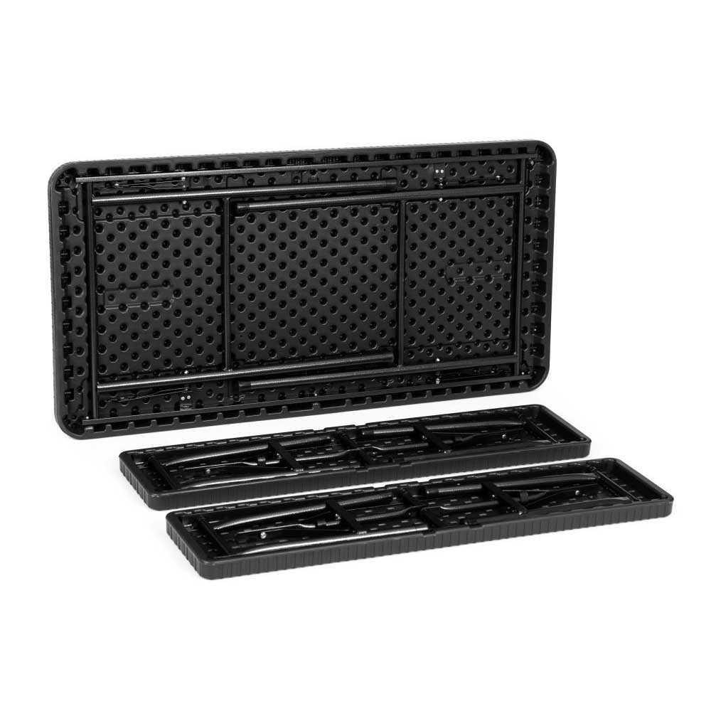 Vrtni set stol + 2 klupe, 120 cm, Crna
