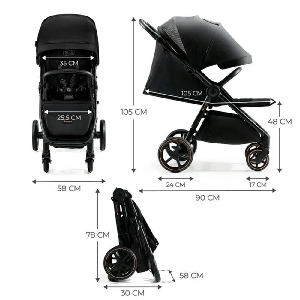 Kinderkraft sportska kolica Mitzy, Ink Black