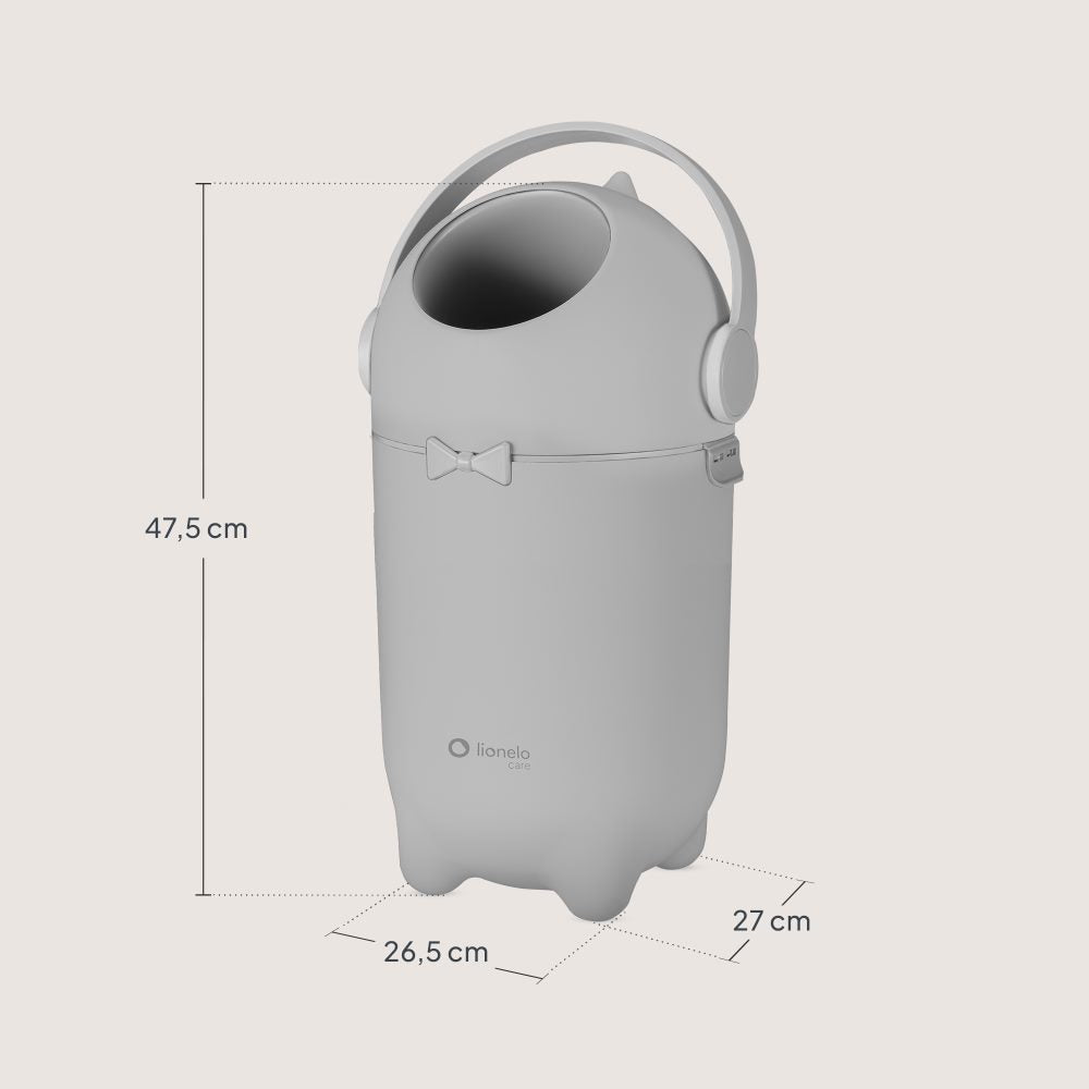 Lionelo Purebin kanta za pelene, grey