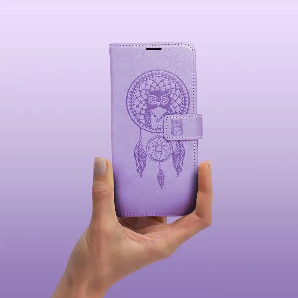 MEZZO Knížkové pouzdro pro SAMSUNG GALAXY A53 5G lapač snů fialový