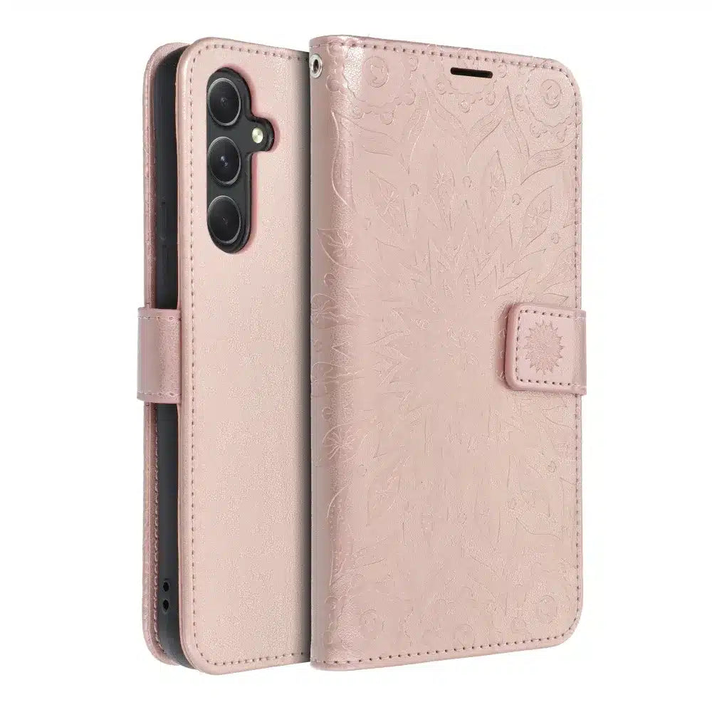 MEZZO knížkové pouzdro pro SAMSUNG GALAXY A54 5G mandala rose gold