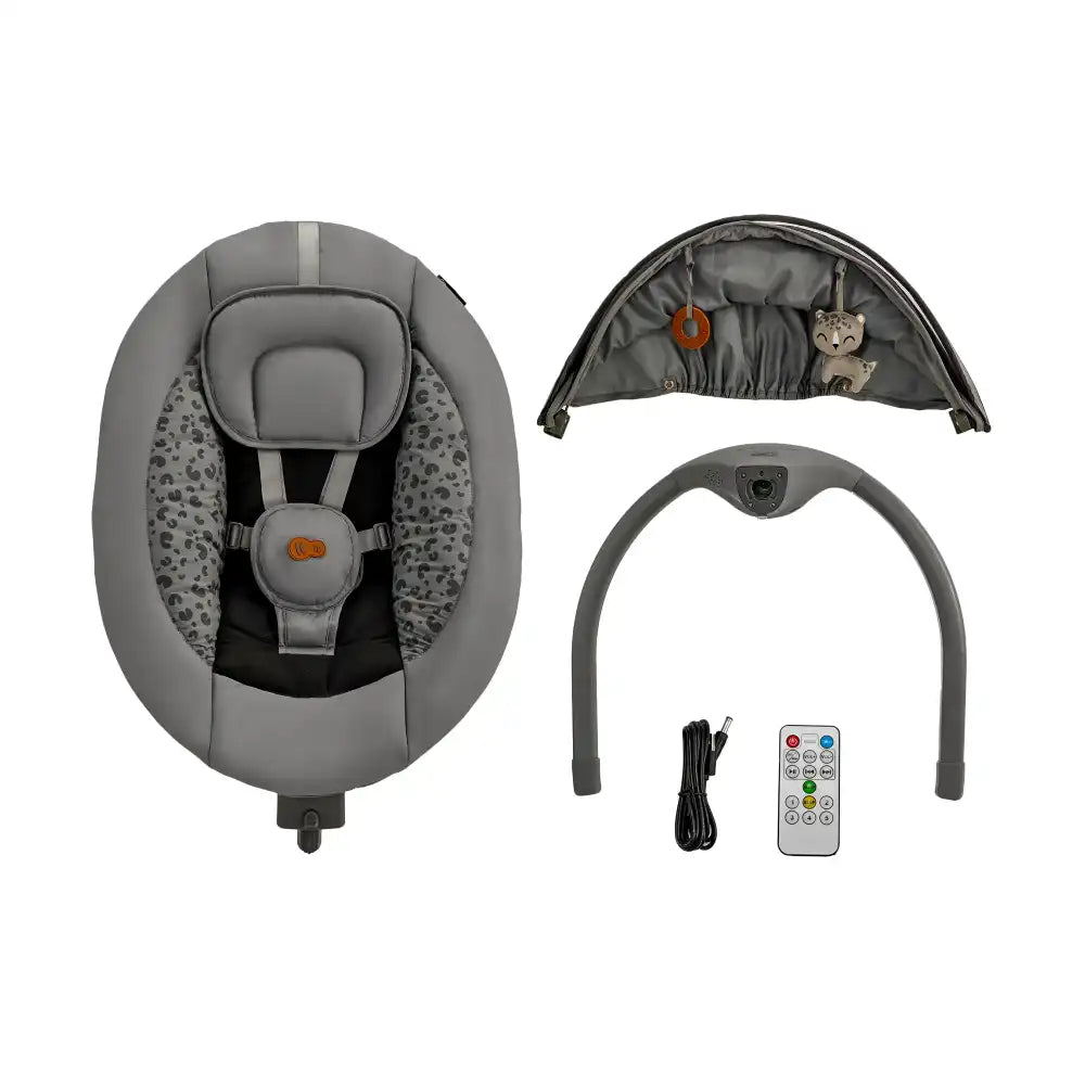 Kinderkraft Električna njihaljka LUMI 2, Dark Grey