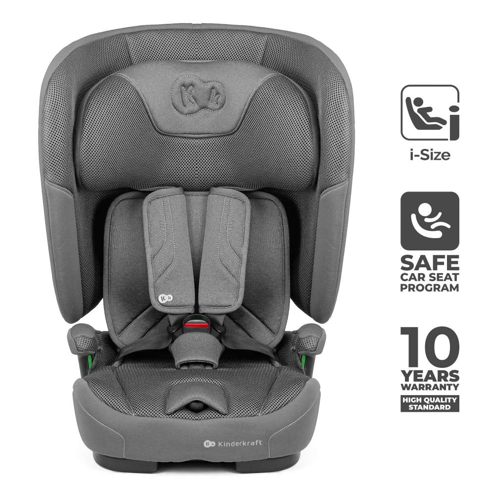 Kinderkraft autosjedalica FIX2GO i-Size 9-36 kg (76-150 cm), Grey