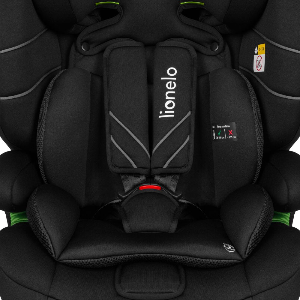 Lionelo autosjedalica Levi One i-Size 9-36 kg (76-150 cm), Black Carbon