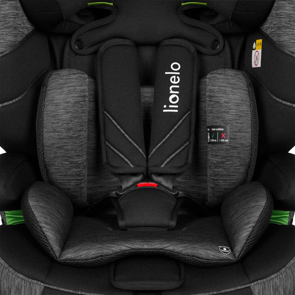 Lionelo autosjedalica Levi One i-Size 9-36 kg (76-150 cm), Black Grey