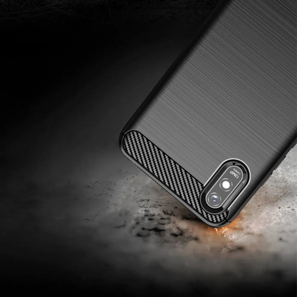 CARBON kryt pro XIAOMI Redmi 9A / 9AT černý