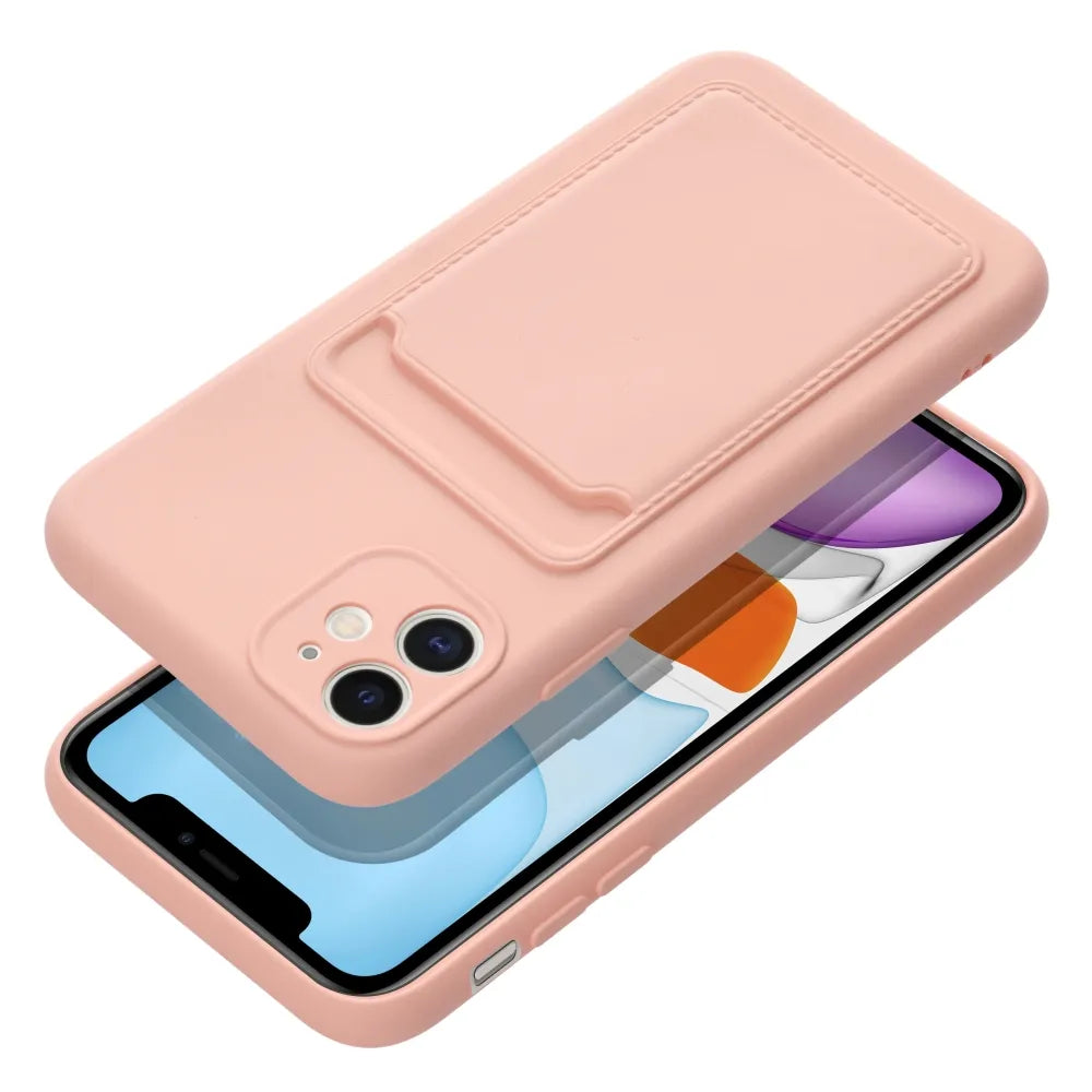 Pouzdro CARD Case pro IPHONE 11, růžové