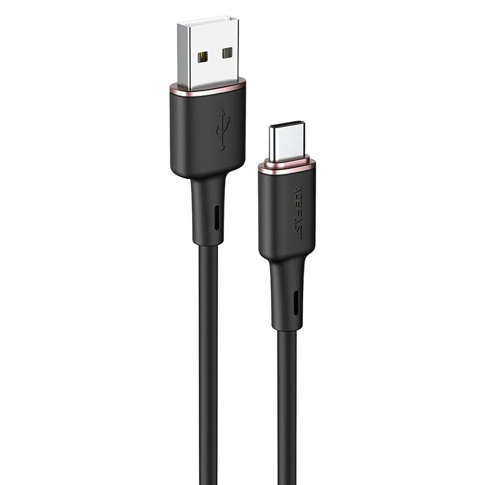 ACEFAST kabel USB A na Type C 3A C2-04 silikonski 120 cm crni