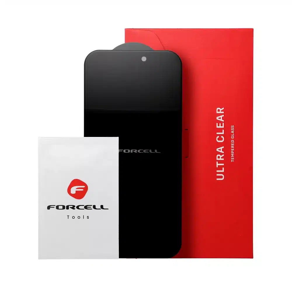 Kaljeno staklo Forcell Privacy Glass Anti-spy za iPhone 16 Pro Max crno