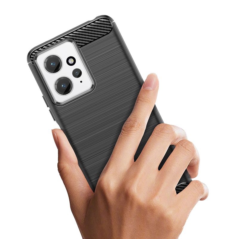 TECH-PROTECT TPUCARBON POUZDRO PRO XIAOMI REDMI NOTE 12 4G / LTE černé