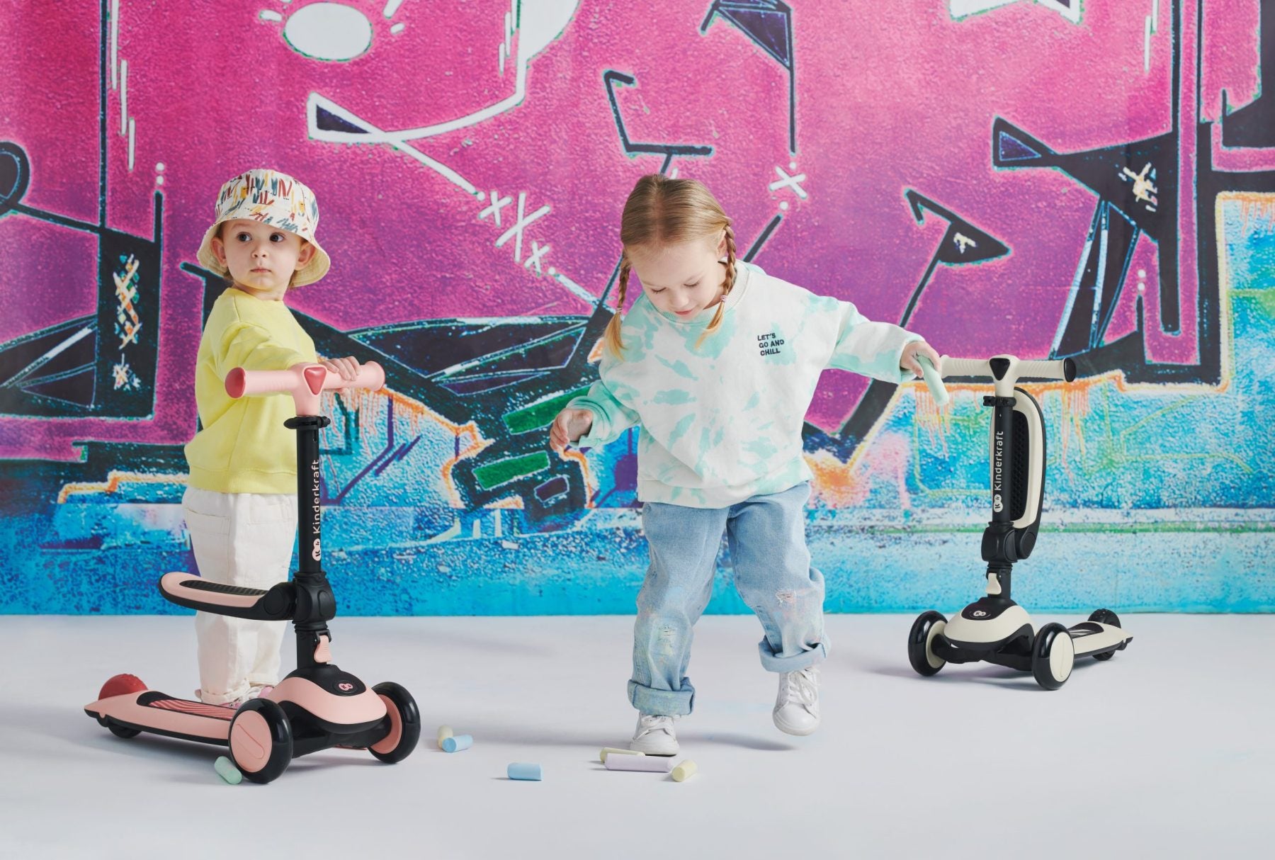 Kinderkraft romobil HALLEY STONE, stone white