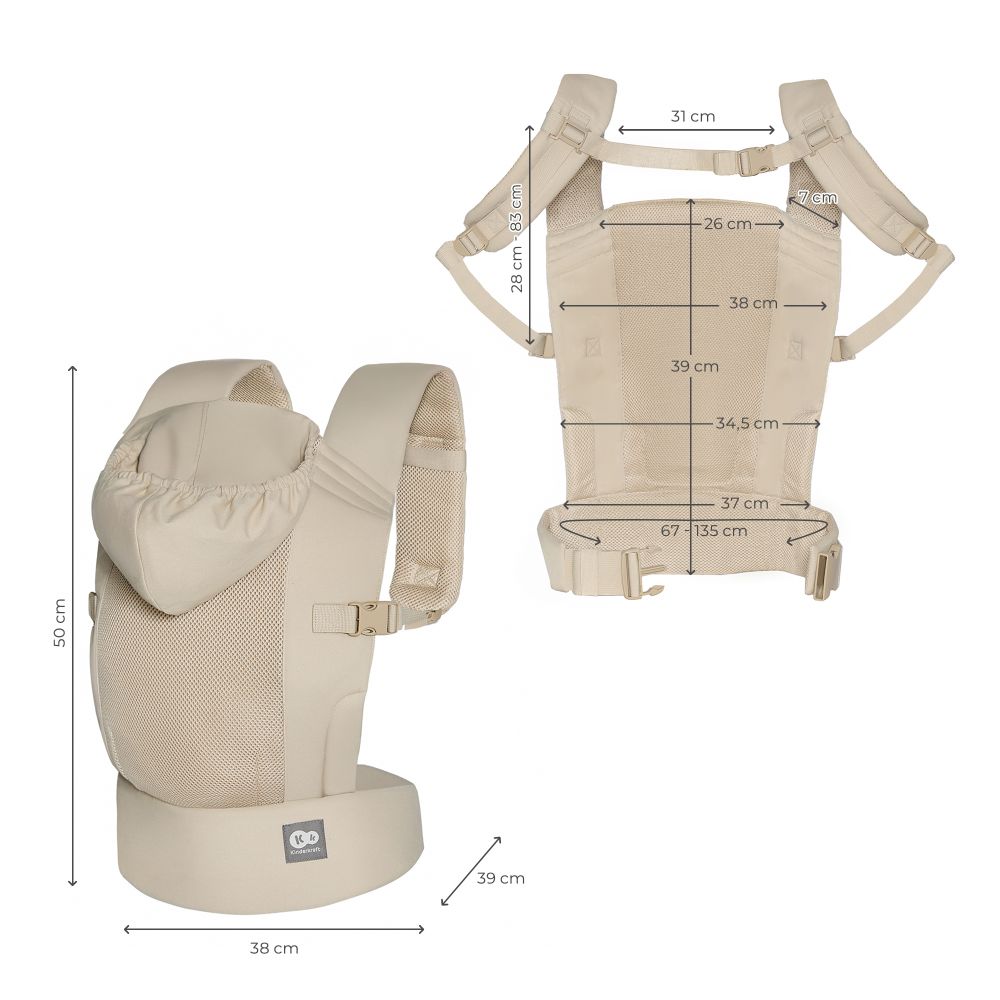 Kinderkraft nosiljka CARRYBEE, Beige