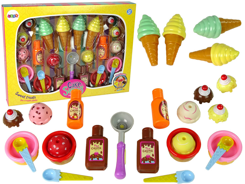 Set za igru sa sladoledom i dodacima - šareni