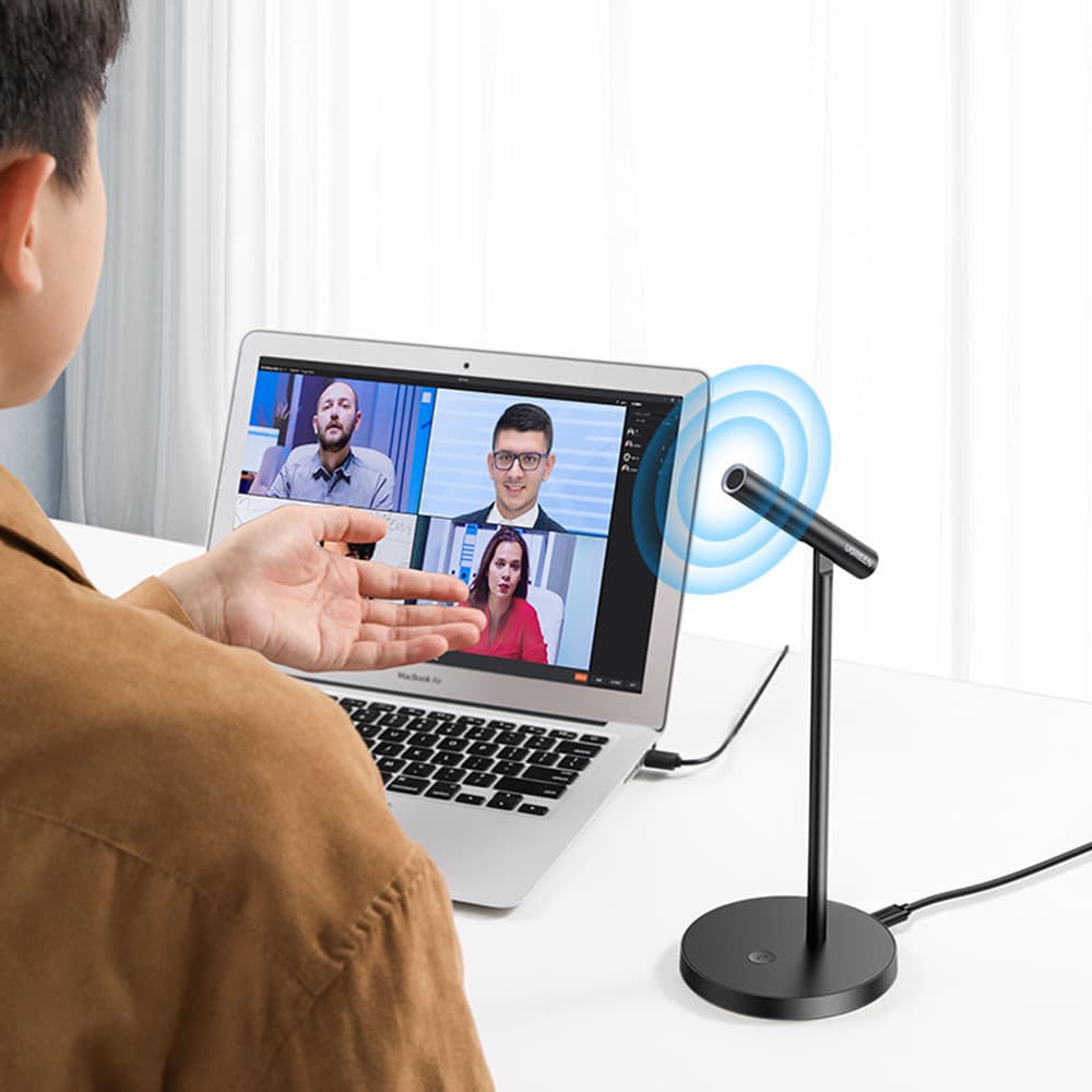 Ugreen - Stolní mikrofon (10934) - pro PC - notebook - telefon - s kabelem USB-C - 2m - černý