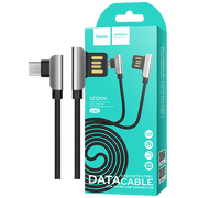 hoco. USB kabel za smartphone, micro USB, 1.2 met., 2.4 A, crna - U42 Exquisite steel, Micro USB, BK