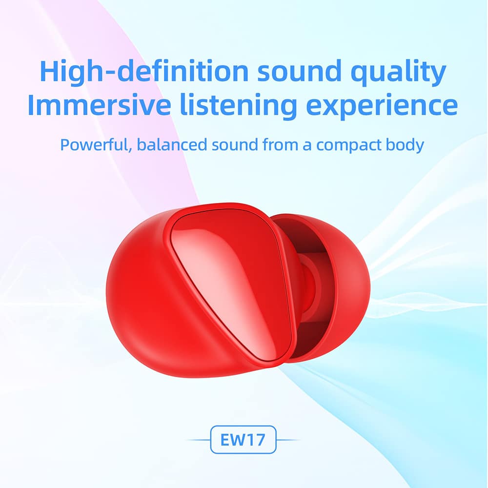 HOCO - TWS sluchátka (EW17 Amusement) s Bluetooth 5.3 - černá
