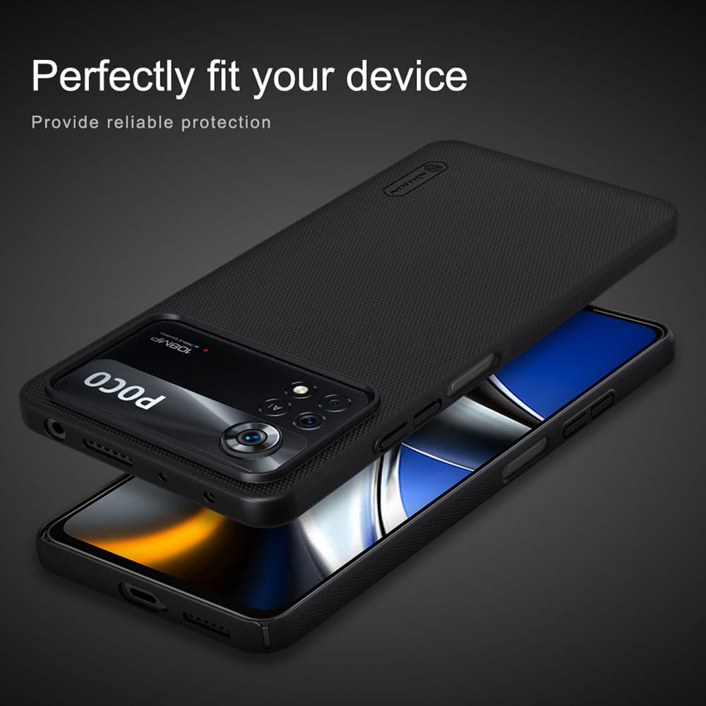 Nillkin - Super Frosted Shield maska za Xiaomi Poco X4 Pro 5G - crna