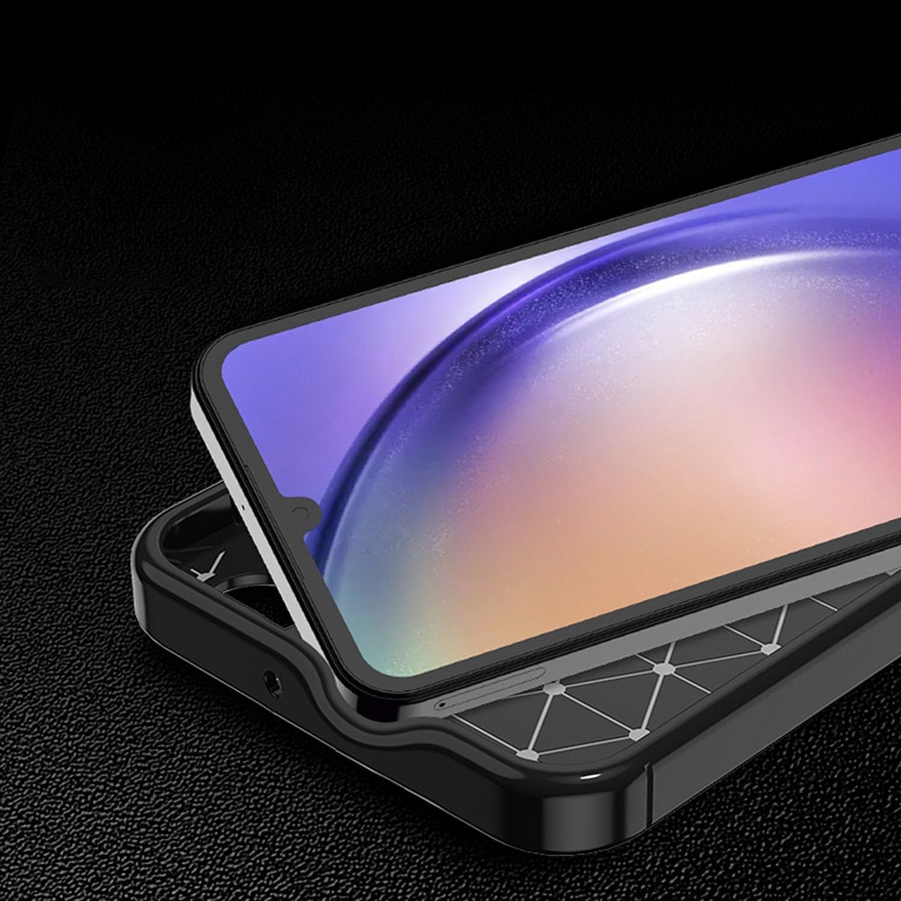 Techsuit – CarbonFiber kryt pro Samsung Galaxy A25 5G – černý