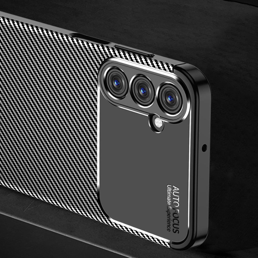 Techsuit – CarbonFiber kryt pro Samsung Galaxy A25 5G – černý
