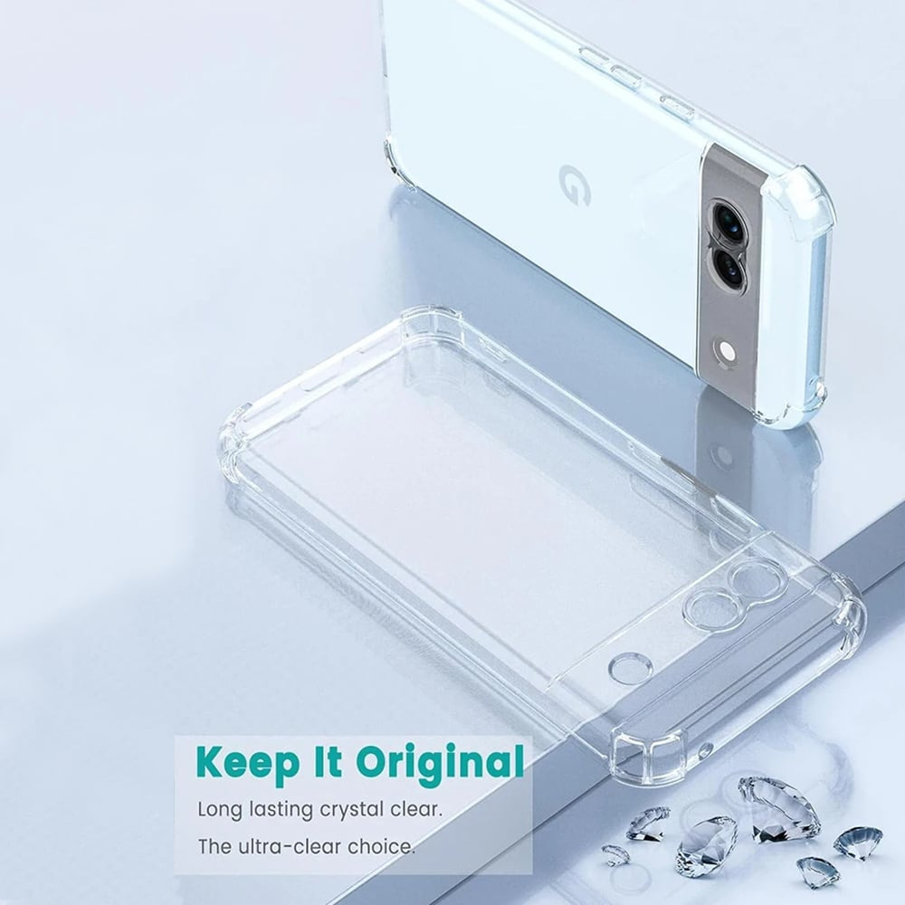 Techsuit Shockproof Clear Silicone průhledné pouzdro odolné proti nárazu pro Google Pixel 9 Pro