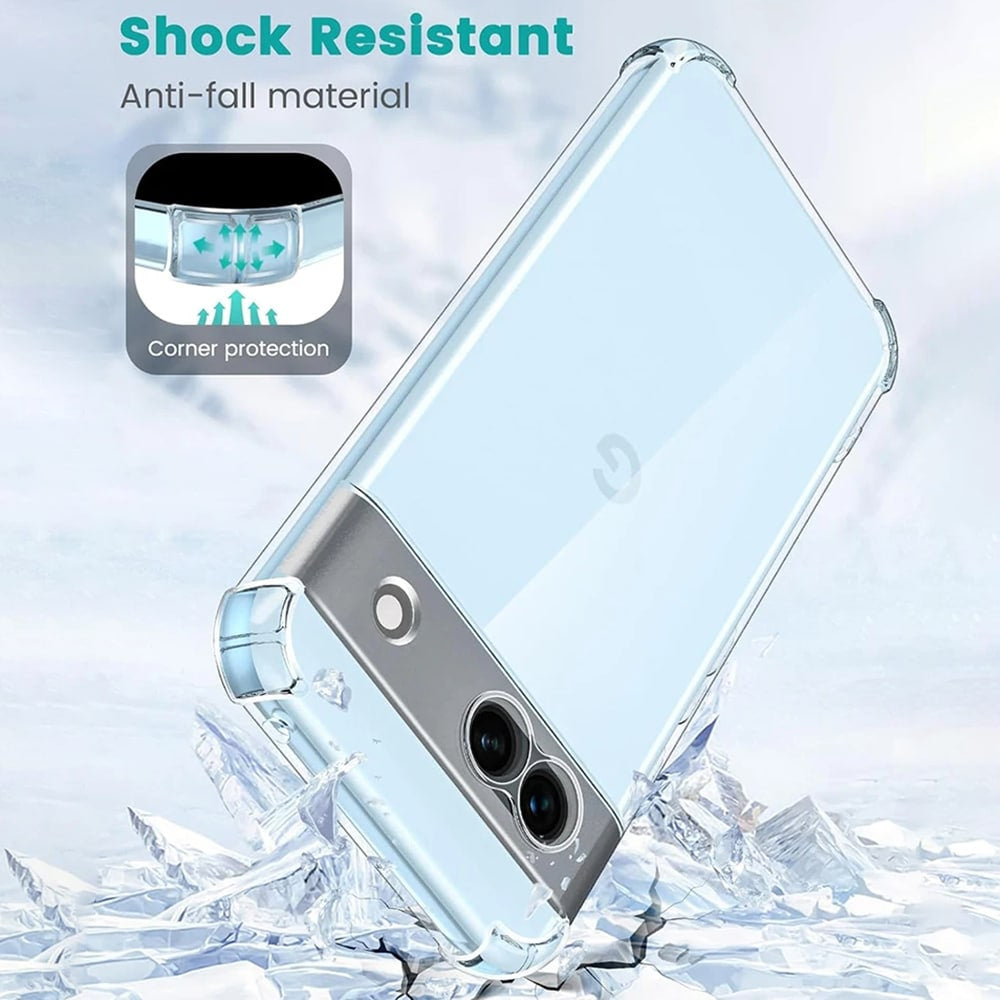 Techsuit Shockproof Clear Silicone průhledné pouzdro odolné proti nárazu pro Google Pixel 9 Pro