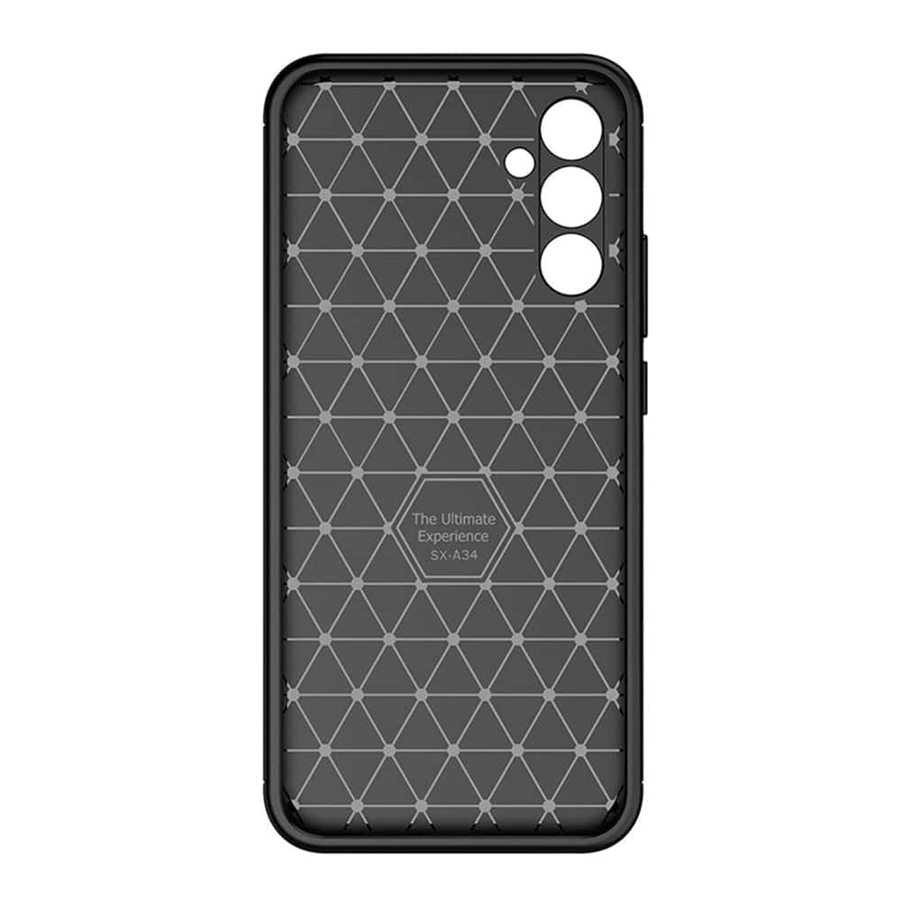 Techsuit – CarbonFiber pouzdro pro Samsung Galaxy A34 5G – černé