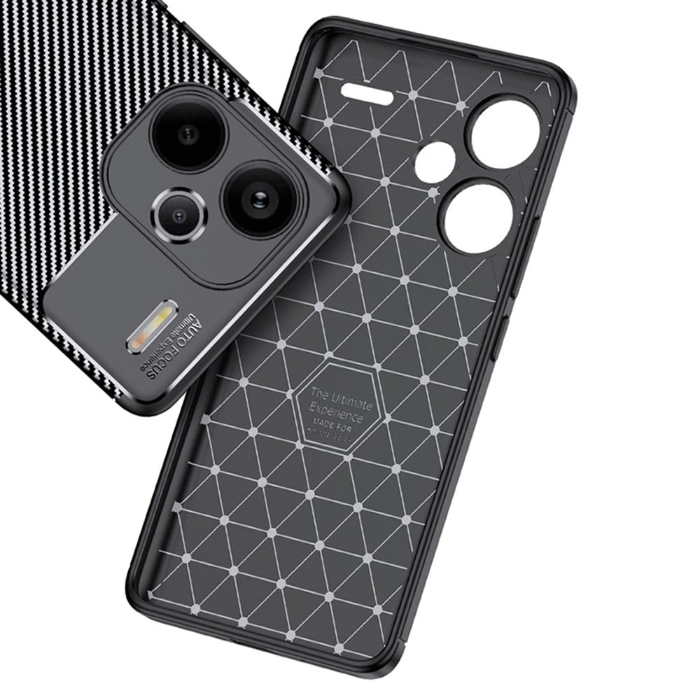Techsuit – CarbonFiber pouzdro pro Xiaomi Redmi Note 13 Pro+ 5G – černé