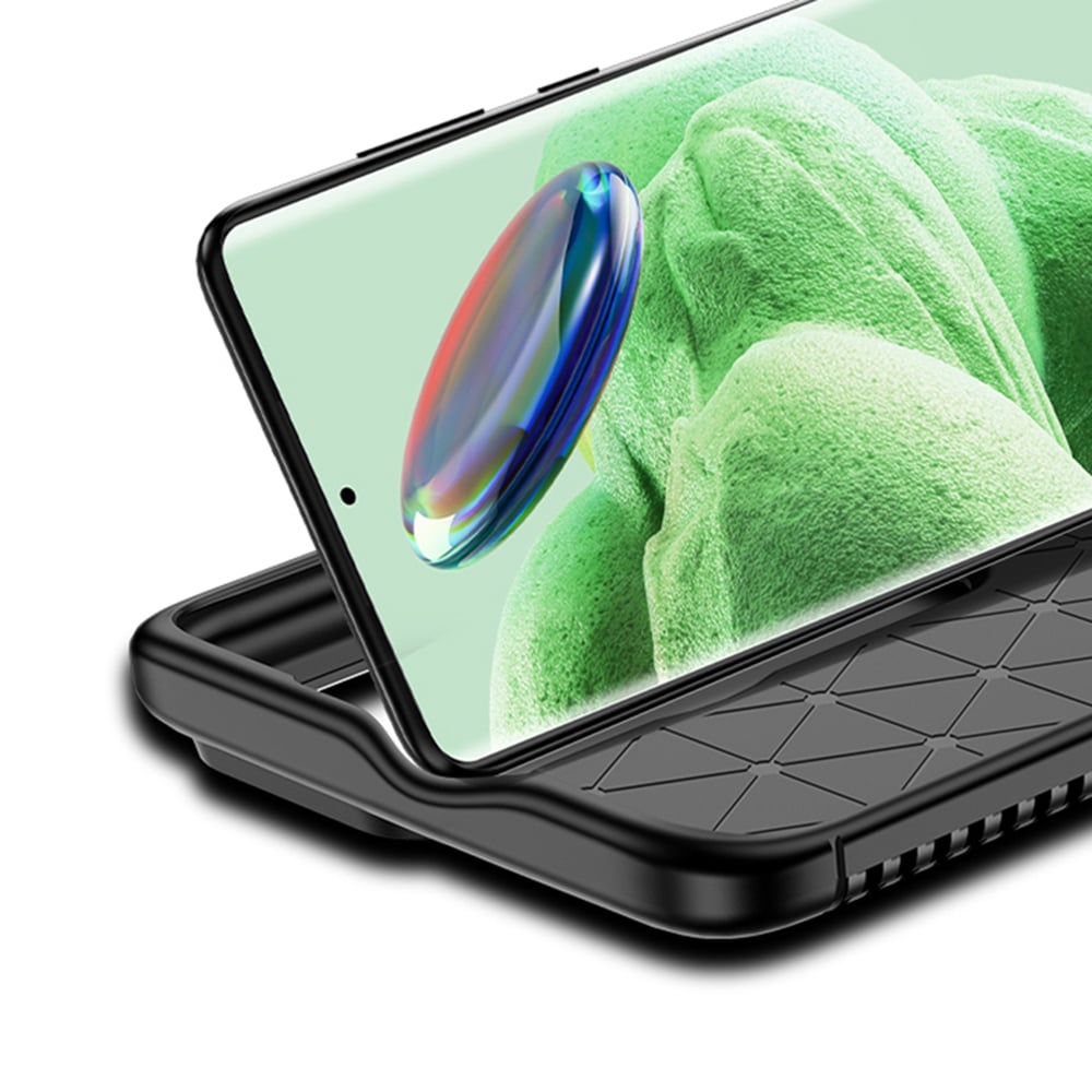 Techsuit – CarbonFiber pouzdro pro Xiaomi Redmi Note 13 Pro+ 5G – černé
