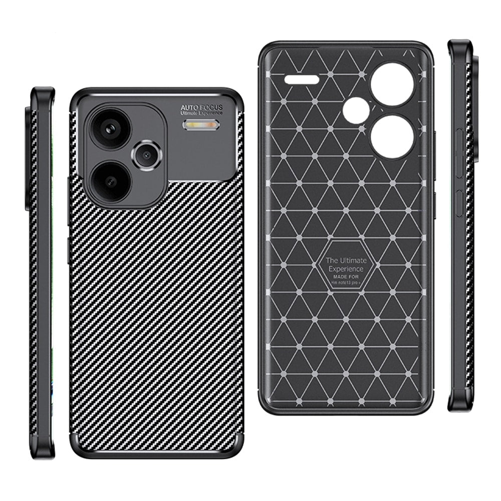 Techsuit – CarbonFiber pouzdro pro Xiaomi Redmi Note 13 Pro+ 5G – černé