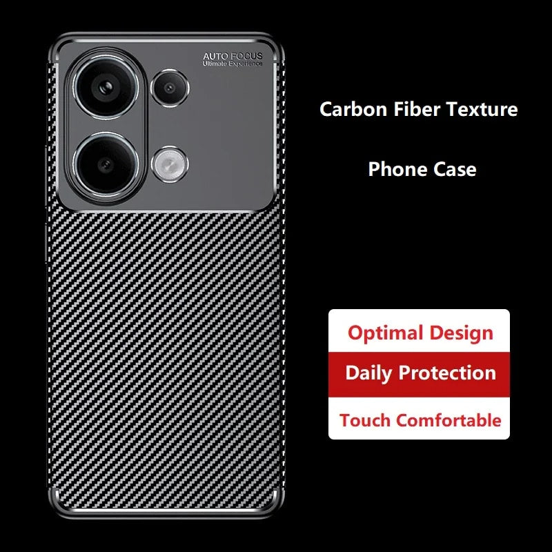 Techsuit – CarbonFiber pouzdro pro Xiaomi Poco X6 Pro – černé