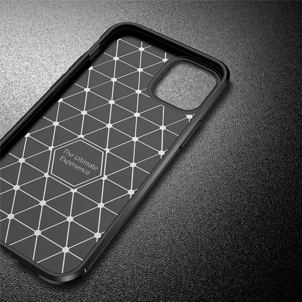 Techsuit – CarbonFiber kryt pro iPhone 12 / 12 Pro – černý