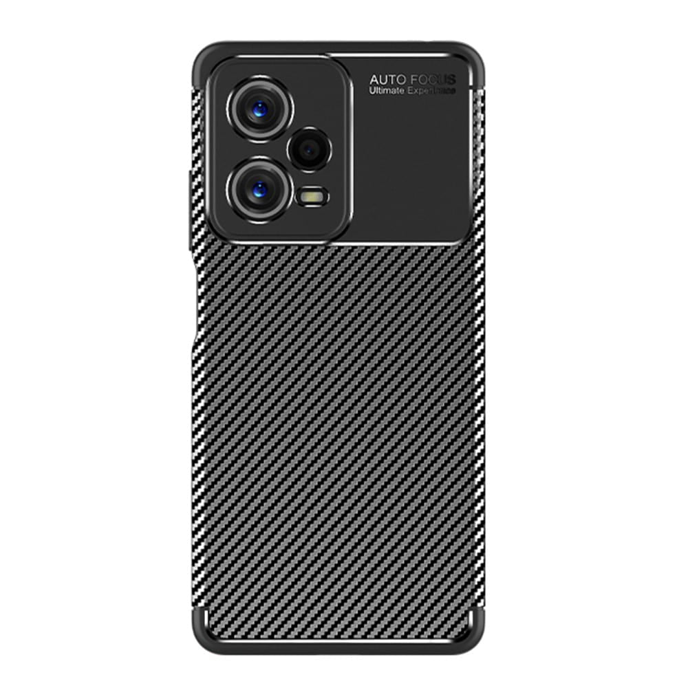 Techsuit – CarbonFiber pouzdro pro Xiaomi Redmi Note 12 5G / Poco X5 – černé