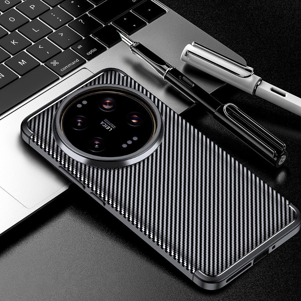 Techsuit – CarbonFiber pouzdro pro Xiaomi 13 Ultra – černé