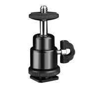 Techsuit - Držač za akcijsku kameru GoPro / nastavitežni stativi s kompatibilnošću 1 / 4" vijka - Crna KP29213