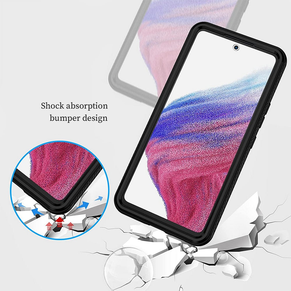 Techsuit - Defense360 Pro + Zaštita ekrana - Samsung Galaxy A53 5G - crna