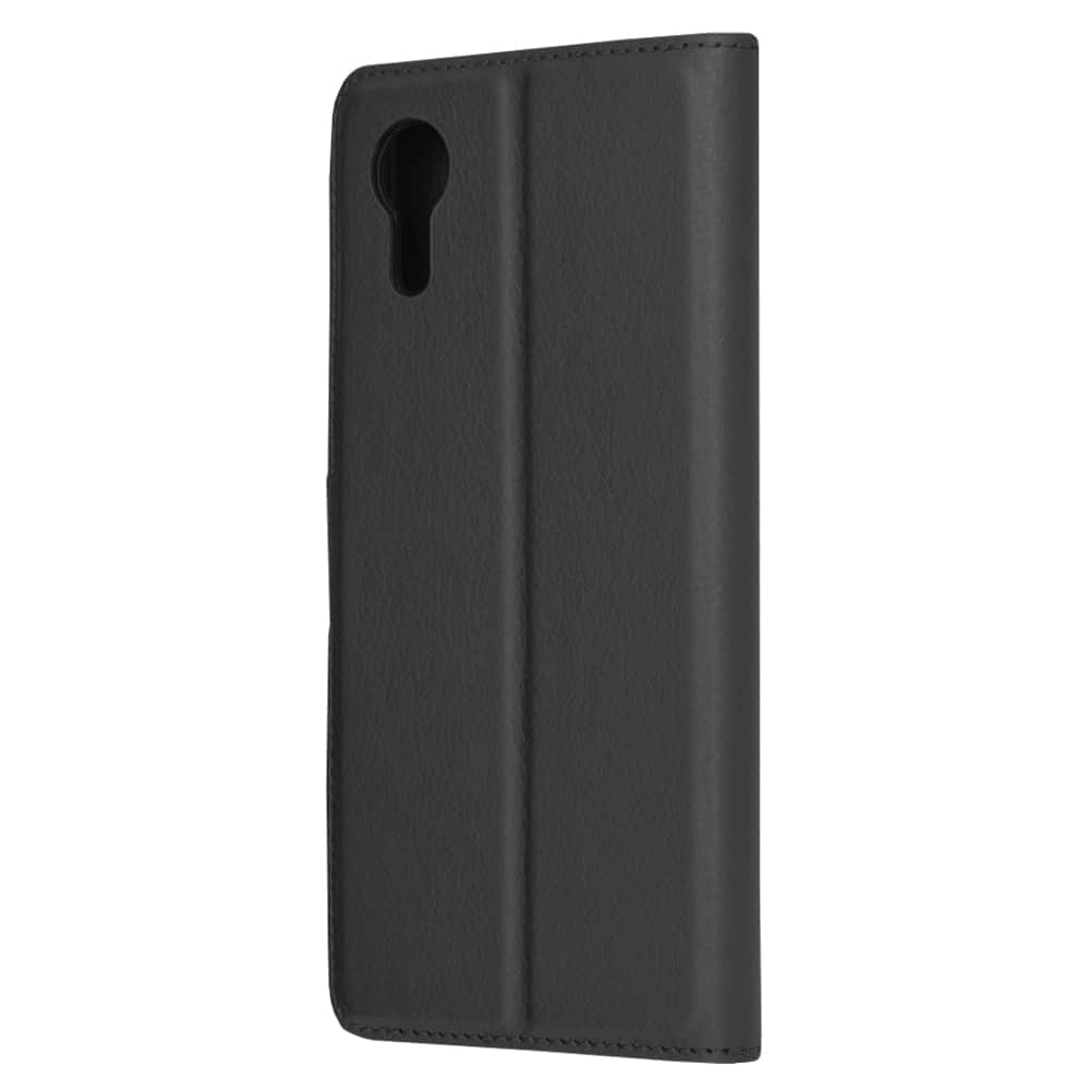 Techsuit – Kožené pouzdro s klopou a peněženkou pro Samsung Galaxy Xcover7 – černé