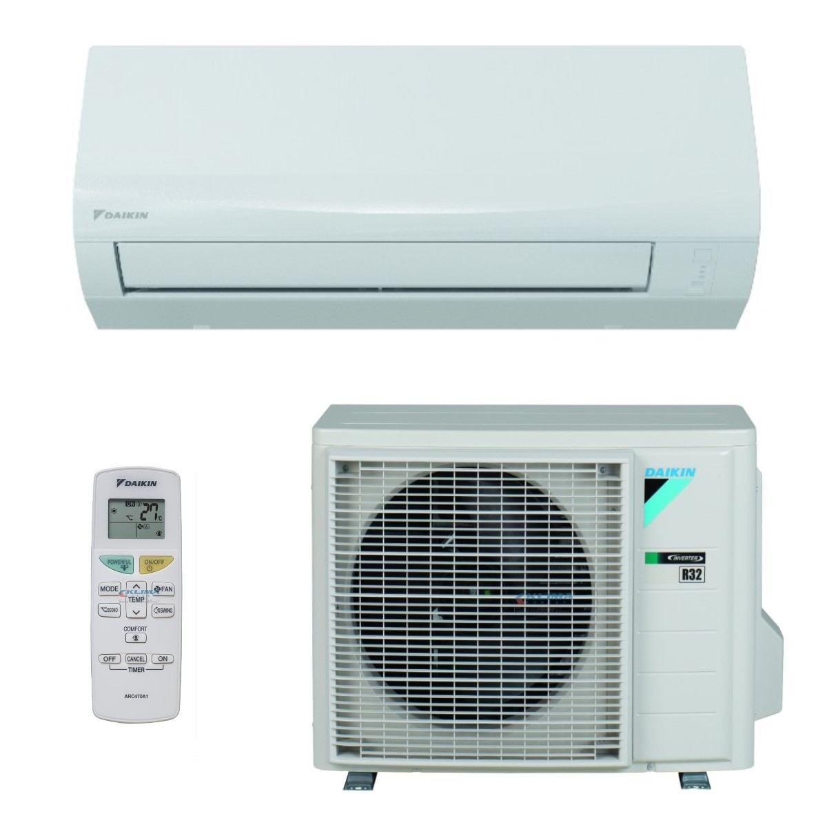 DAIKIN KLIMA UREĐAJ 6 kW - FTXF60F/RXF60D - Sensira, za prostor do 60m2, A++ energetska klasa, R-32