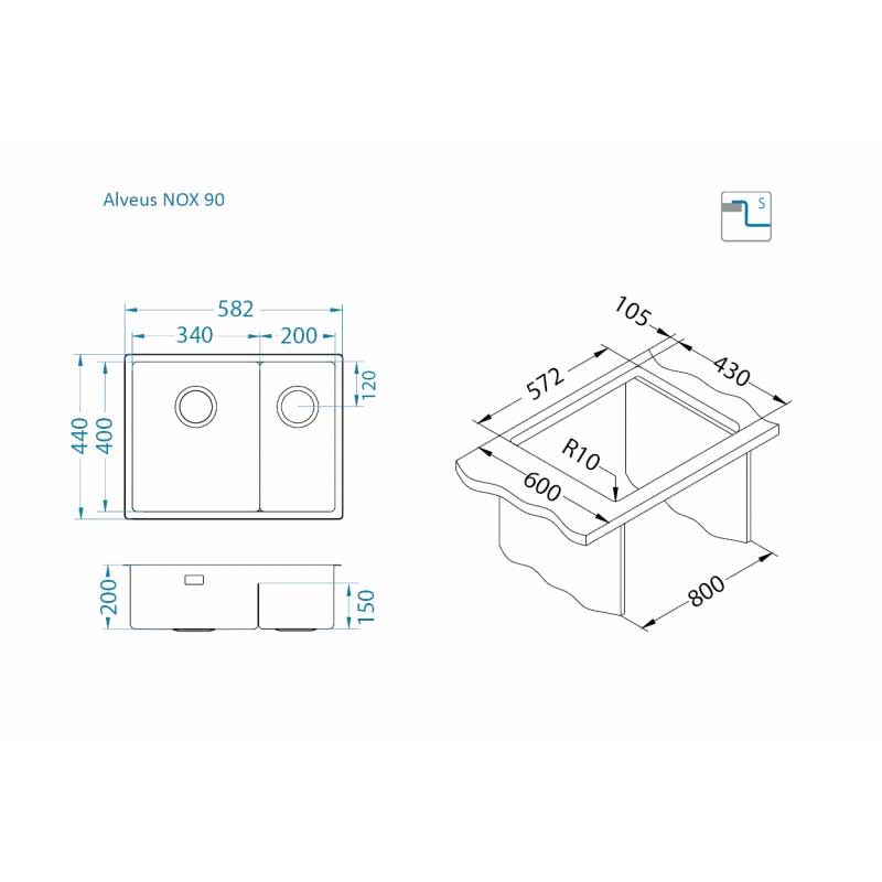 ALVEUS SUDOPER NOX 90 LIJEVI